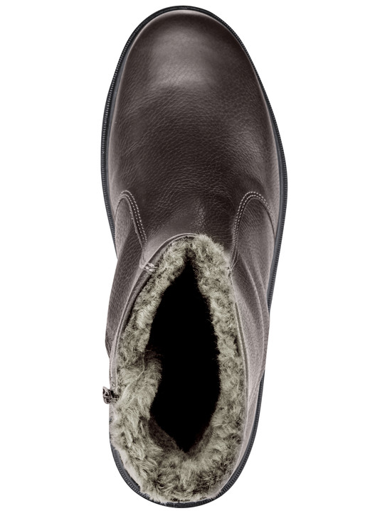 Stiefeletten - GINO GALANTE, gefütterte Herren-Stiefel, Winterschuhe, mit Lammfell, in Größe 040 bis 050, in Farbe MOKKA Ansicht 2