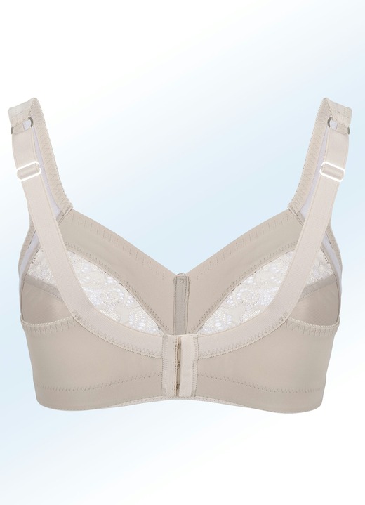 Soft-BH - Swegmark of Sweden BH mit Spitzeneinsätzen Ansicht 3 Soft-BH - Swegmark of Sweden BH mit Spitzeneinsätzen, in Größe 075 bis 110, in Cup D, in Farbe WEISS Ansicht 3