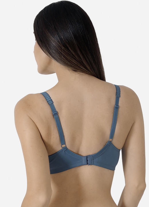 Bügel-BH - Sassa Zweierpack Bügel-BH, in Größe 075 bis 100, in Cup B, in Farbe 1X INDIGO, 1X WEISS Ansicht 2
