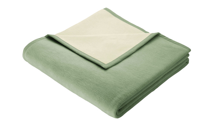 Decken - Schlafdecke mit Veloursbandeinfassung, in Größe 225 (150x200 cm) bis 295 (220x240 cm), in Farbe CAMEL Ansicht 7