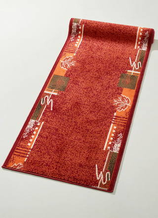Läufer & Stufenmatten - Gekettelte Läufer nach Maß – Farbe ROT Läufer & Stufenmatten - Gekettelte Läufer nach Maß, in Größe 101 (Läufer, 60 cm breit) bis 106 (Läufer, 100 cm breit), in Farbe TERRA