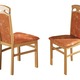 Stühle & Sitzbänke - Stühle, 2er-Set, aus massivem Hartholz, in Farbe NUSSBAUM-BORDEAUX