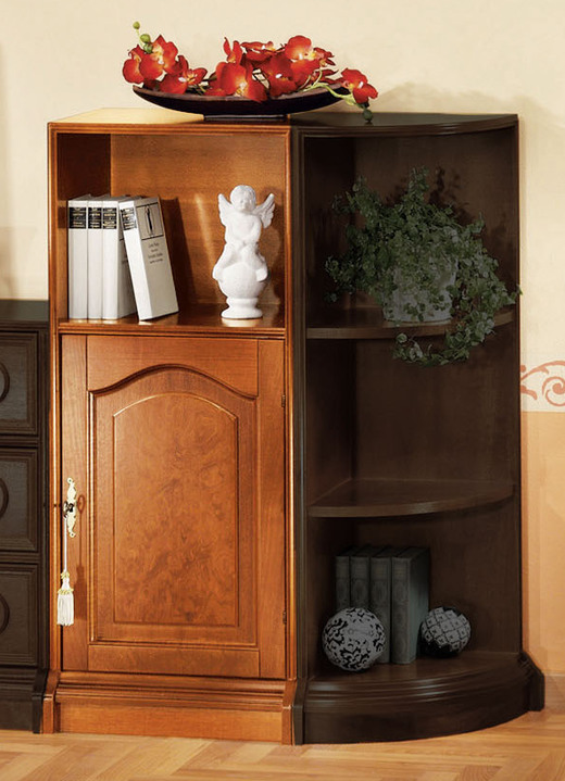 Stilmöbel - Teilmassive Möbelserie mit Echtholzfurnier, in Farbe KIRSCHBAUM, in Ausführung Regal, schmal Ansicht 6