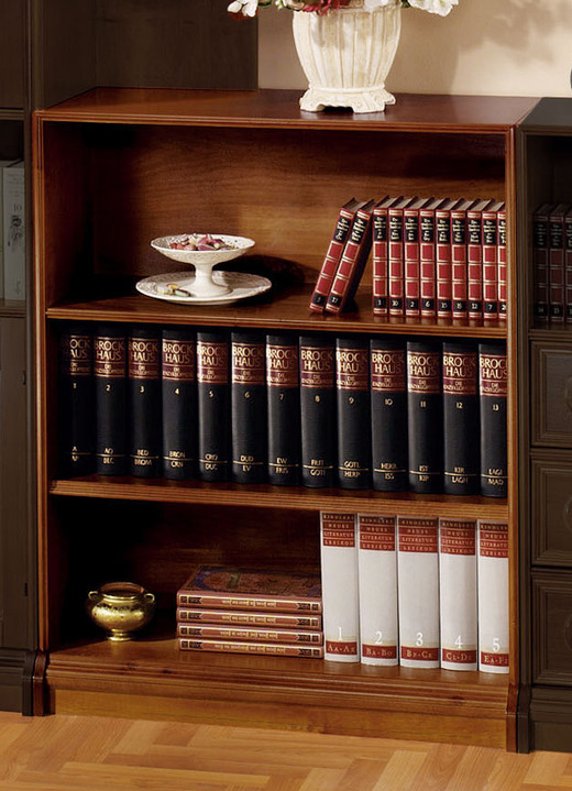 Stilmöbel - Teilmassive Möbelserie mit Echtholzfurnier, in Farbe KIRSCHBAUM, in Ausführung Regal, schmal Ansicht 9