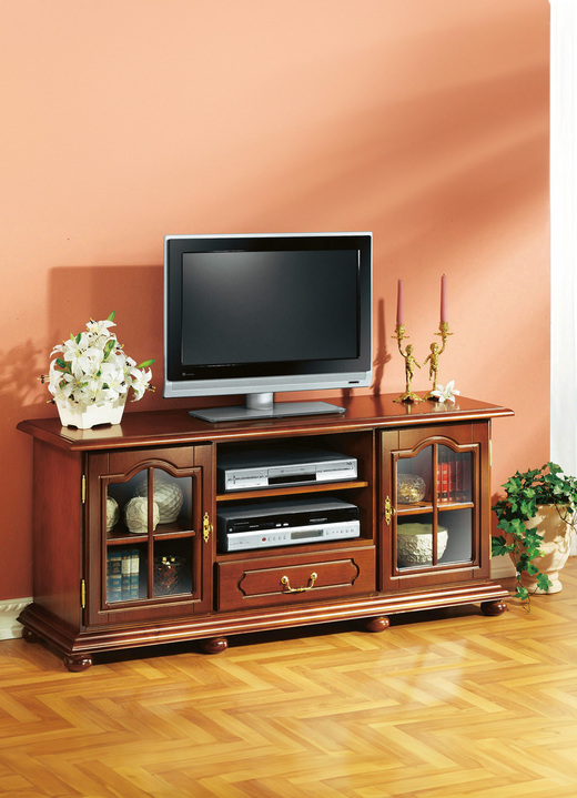 TV- & Hifi-Möbel - TV-Longboard mit Echtholzfurnier, in Farbe NUSSBAUM Ansicht 1
