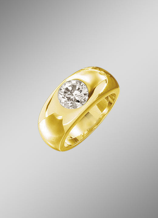 Ringe - Schwerer Herrenring aus massivem Gold , in Größe 180 bis 240, in Farbe