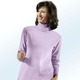 Langarm - Kombifreundlicher Pullover – Farbe FLIEDER Langarm - Kombifreundlicher Pullover, in Größe 038 bis 060, in Farbe WOLLWEISS