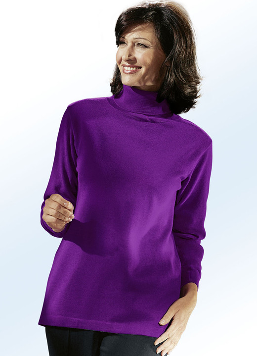 Langarm - Kombifreundlicher Pullover Langarm - Kombifreundlicher Pullover, in Größe 038 bis 060, in Farbe LILA