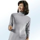 Langarm - Kombifreundlicher Pullover – Farbe SILBERGRAU Langarm - Kombifreundlicher Pullover, in Größe 038 bis 060, in Farbe WOLLWEISS