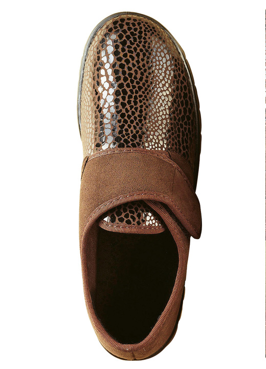 Slipper & Schnürschuhe - Florett Damen Klett-Halbschuh in extraweiter Passform, in Größe 036 bis 042, in Farbe BEIGE Ansicht 4