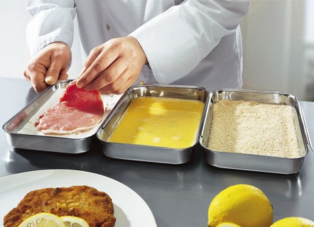 Haushaltshelfer - Panier-Set, 3-teilig. aus rostfreiem Edelstahl, in Farbe EDELSTAHL