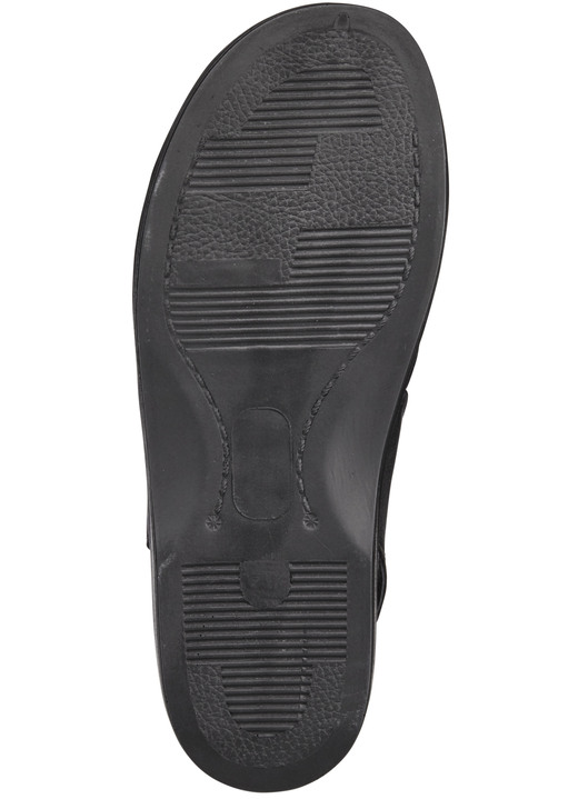 Sandalen & Pantoletten - Sandale mit anatomisch geformten Lederfußbett Ansicht 3 Sandalen & Pantoletten - Sandale mit anatomisch geformten Lederfußbett, in Größe 040 bis 047, in Farbe SCHWARZ-BORDEAUX Ansicht 3