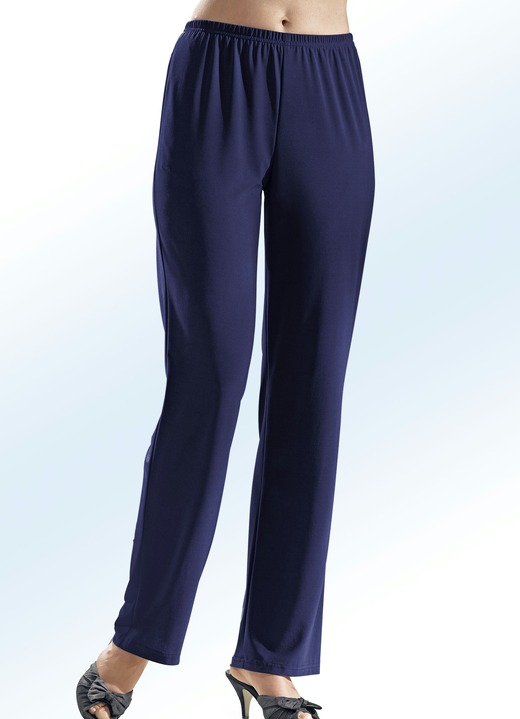 Homewear & Freizeitmode - KLAUS MODELLE  Hose mit Dehnbund , in Größe 018 bis 056, in Farbe MARINE Ansicht 1