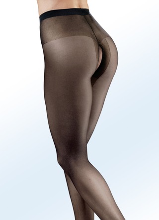 Sexy Dreierpack Strumpfhosen mit offenem Schritt