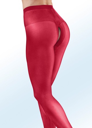 Sexy Dreierpack Strumpfhosen mit offenem Schritt