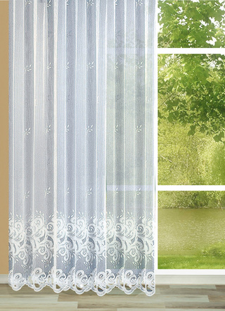 Klassisch - Fabelhafter Lang-Store mit Universalschienenband, in Größe 176 (Langstore, 175x300 cm) bis 298 (Langstore, 245x600 cm), in Farbe WEISS – Farbe WEISS – Ansicht 