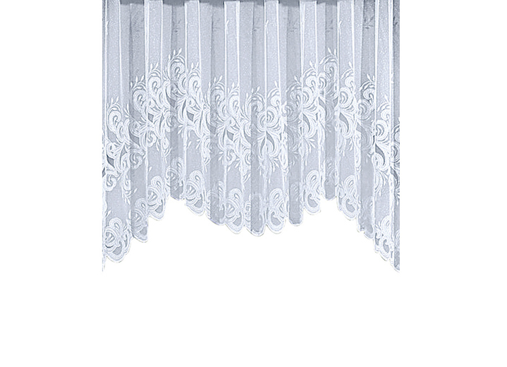 Klassisch - Formschöner M-Bogen Store mit Universalschienenband, in Größe 140 (M-Bogen Store, 125x300 cm) bis 181 (M-Bogen Store, 175x600 cm), in Farbe WEISS Ansicht 3