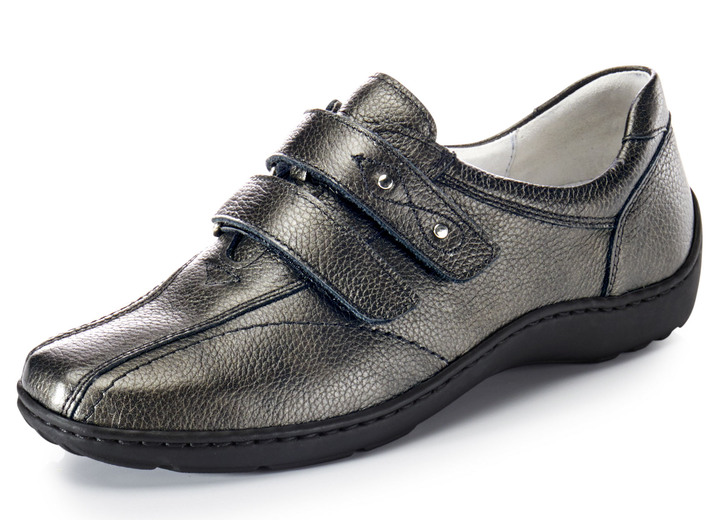 Slipper & Schnürschuhe - Waldläufer, bequeme Damen-Slipper, Weite H, mit herausnehmbarem Fußbett, in Größe 3 1/2 bis 8, in Farbe DUNKELBLAU Ansicht 12