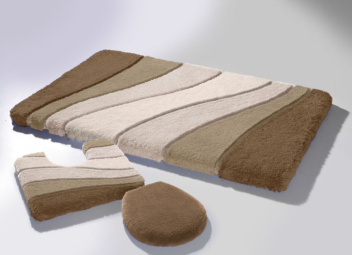 Badgarnituren - Barfußweiche Badgarnitur aus dem Traditionshaus Meusch, in Größe 100 (Vorleger, 55/65 cm) bis 112 (WC-Deckelbezug mit Kordel), in Farbe KARIBIKGRÜN Ansicht 6