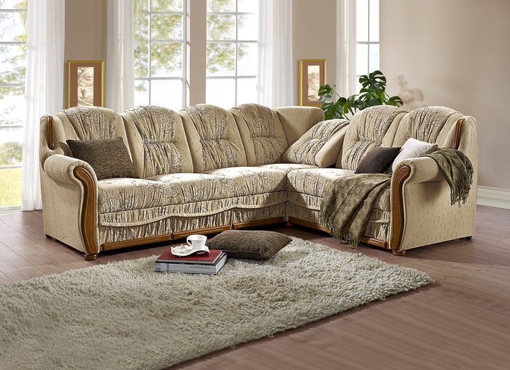 Polsterecken - Polsterecke mit Bettfunktion und Bettkasten, in Farbe BEIGE Ansicht 1