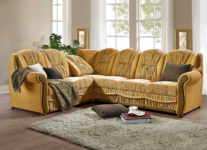 Polsterecken - Polsterecke mit Bettfunktion und Bettkasten, in Farbe BORDEAUX Ansicht 6