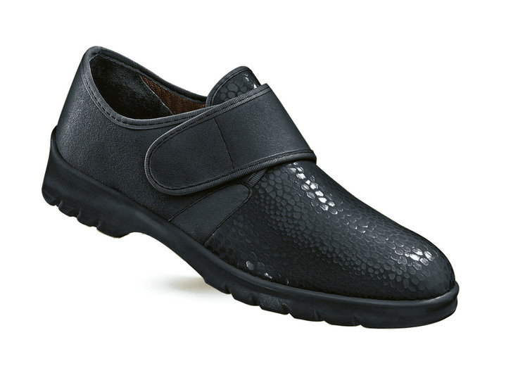 Komfortschuhe - Florett Klett-Halbschuh für Damen und Herren, in Größe 036 bis 047, in Farbe SCHWARZ Ansicht 1