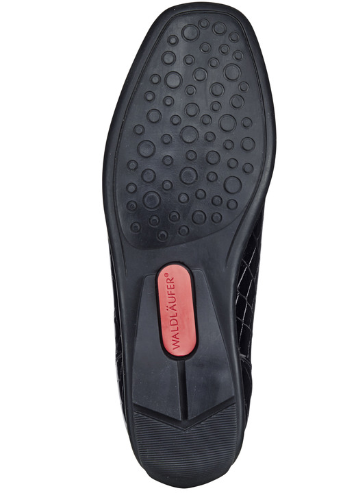 Slipper & Schnürschuhe - Waldläufer, stilvolle Damen-Slipper, Weite H, mit herausnehmbarem Fußbett, in Größe 4 1/2 bis 9, in Farbe SCHWARZ Ansicht 3