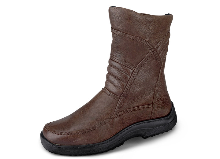 Stiefeletten - Stiefel mit Lammfellfutter, in Größe 040 bis 047, in Farbe SCHWARZ Ansicht 4