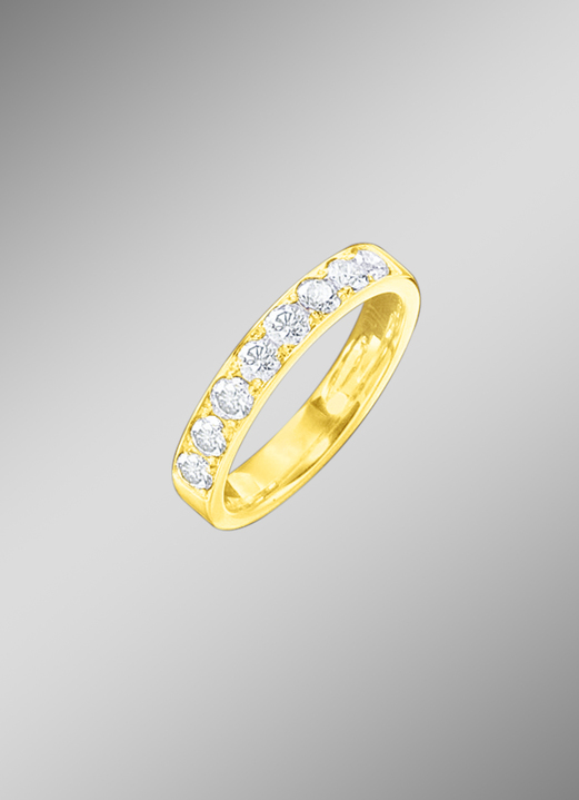 Ringe - Memoire-Ring mit Brillanten, in Größe 160 bis 220, in Farbe  Ansicht 3