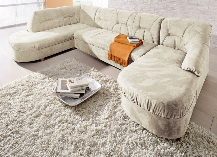 Polsterecken - Polstermöbel in verschiedenen Bezugsvarianten, in Farbe BEIGE, in Ausführung Hocker Ansicht 27