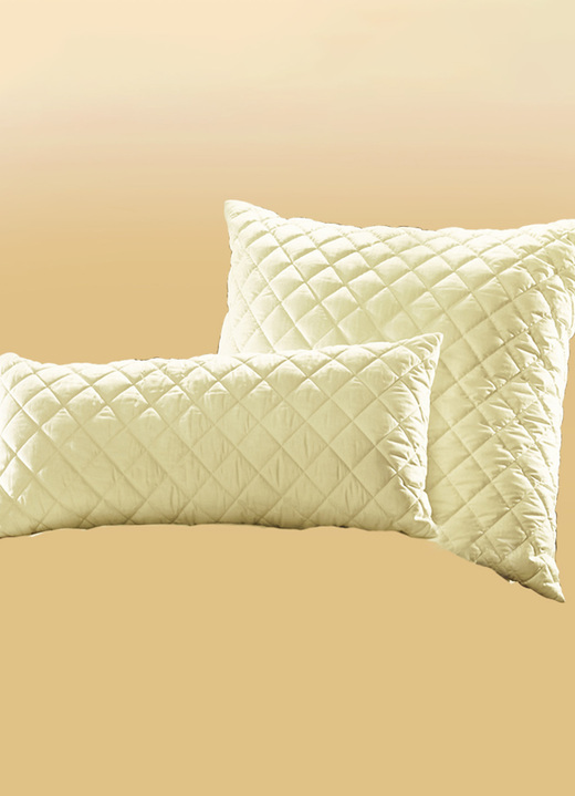 Bettwaren - F.a.n.-Kopfkissen mit feinsten und hochwertigen Edelhaaren, in Größe 120 (80/80 cm) bis 121 (40/80 cm), in Farbe NATUR Ansicht 1