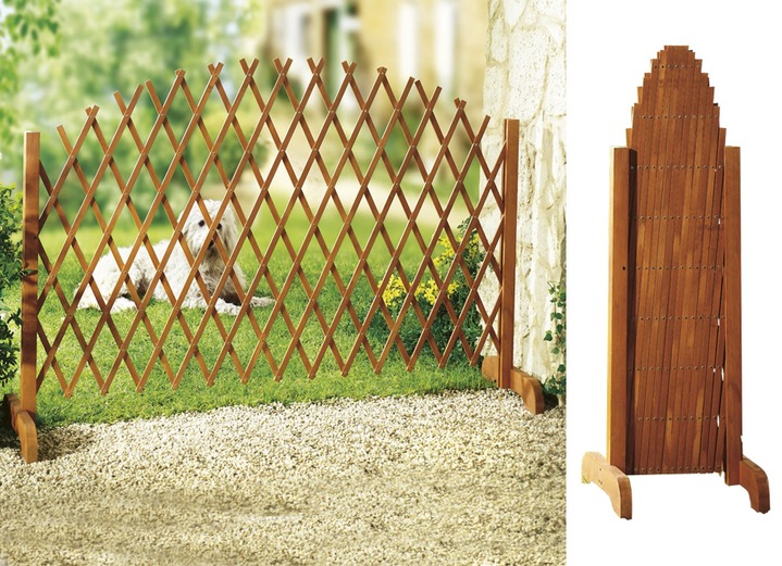 - Holz-Spalier variabel ausziehbar, in Farbe BRAUN Ansicht 1