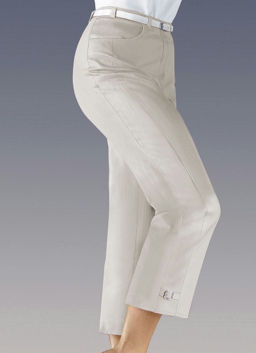 Hosen - Hose in 7/8 Länge Ansicht 4 Hosen - Hose in 7/8 Länge, in Größe 018 bis 058, in Farbe WEISS Ansicht 4