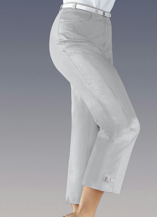 Hosen - Hose in 7/8 Länge Ansicht 2 Hosen - Hose in 7/8 Länge, in Größe 018 bis 058, in Farbe WEISS Ansicht 2