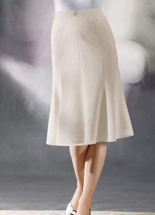 Röcke - 8-Bahnenrock, in Größe 019 bis 056, in Farbe ECRU