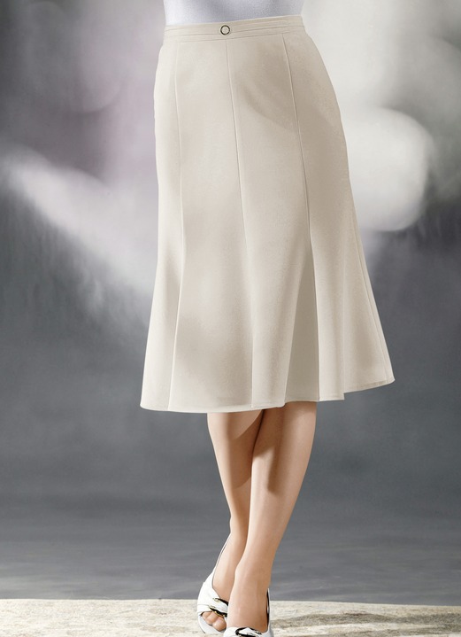 Röcke - 8-Bahnenrock, in Größe 019 bis 056, in Farbe ECRU Ansicht 8