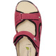 Sandaletten & Pantoletten - Waldläufer, sportliche Damen-Sandalen, Weite H, mit herausnehmbarem Fußbett – Farbe GRANATROT-SCHWARZ – Ansicht 2 Sandaletten & Pantoletten - Waldläufer, sportliche Damen-Sandalen, Weite H, mit herausnehmbarem Fußbett, in Größe 3 1/2 bis 8, in Farbe EISGRAU-GRAFIT – Farbe GRANATROT-SCHWARZ – Ansicht 2