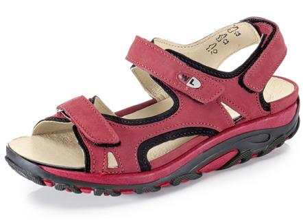 Waldläufer, sportliche Damen-Sandalen, Weite H, mit herausnehmbarem Fußbett