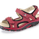 Sandaletten & Pantoletten - Waldläufer, sportliche Damen-Sandalen, Weite H, mit herausnehmbarem Fußbett – Farbe GRANATROT-SCHWARZ – Ansicht 1 Sandaletten & Pantoletten - Waldläufer, sportliche Damen-Sandalen, Weite H, mit herausnehmbarem Fußbett, in Größe 3 1/2 bis 8, in Farbe EISGRAU-GRAFIT – Farbe GRANATROT-SCHWARZ – Ansicht 1