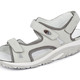 Sandaletten & Pantoletten - Waldläufer, sportliche Damen-Sandalen, Weite H, mit herausnehmbarem Fußbett, in Größe 3 1/2 bis 8, in Farbe GRANATROT-SCHWARZ