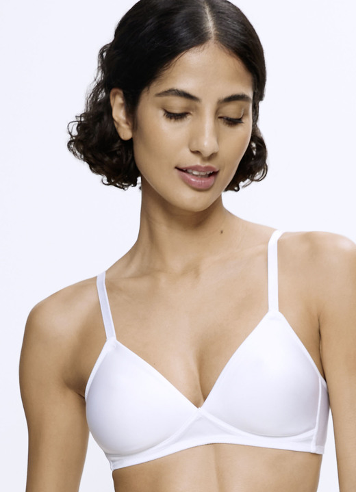 Soft-BH - Triumph-Soft-Sensation BH mit Spacer-Cups, in Größe 070 bis 090, in Cup A, in Farbe WEISS Ansicht 1