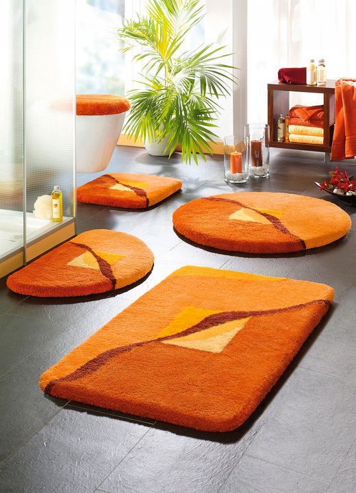 Badgarnituren - Badgarnitur der Marke Kleine Wolke, in Größe 100 (Vorleger halbrund, 50/80 cm) bis 112 (WC-Deckelbezug mit Kordel), in Farbe GRÜN Ansicht 7