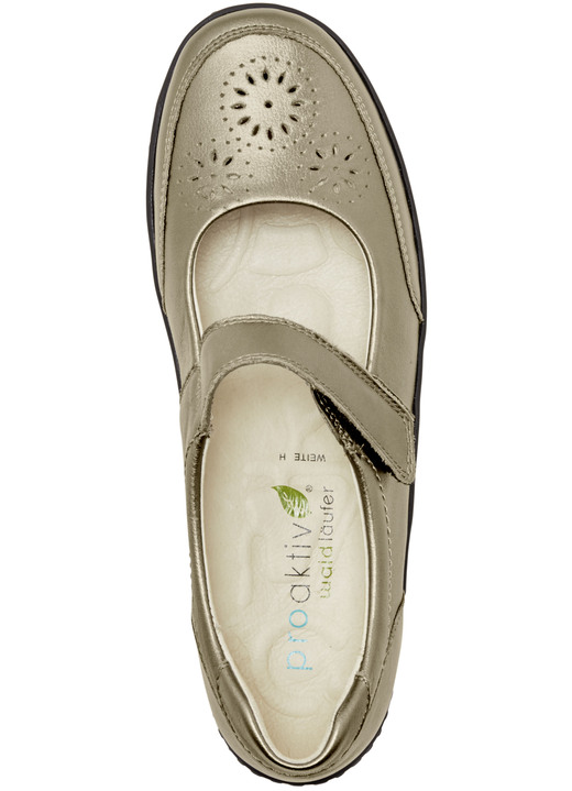 Slipper & Schnürschuhe - Waldläufer, bequeme Damen-Slipper, Weite H, mit herausnehmbarem Fußbett, in Größe 4 bis 8 1/2, in Farbe BLEU Ansicht 8