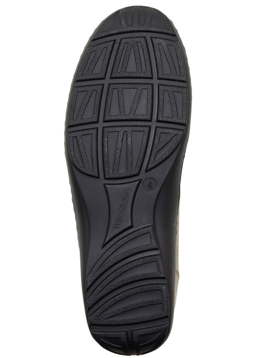 Slipper & Schnürschuhe - Waldläufer, bequeme Damen-Slipper, Weite H, mit herausnehmbarem Fußbett, in Größe 4 bis 8 1/2, in Farbe BLEU Ansicht 9