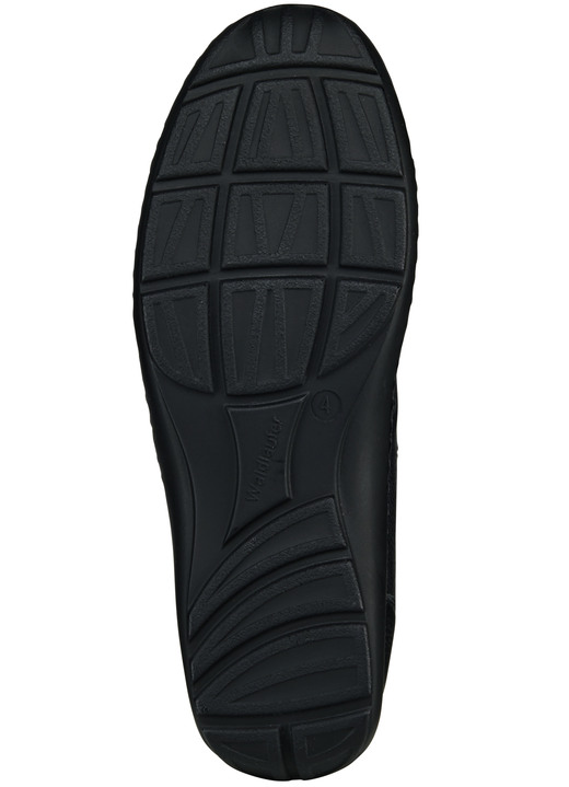 Slipper & Schnürschuhe - Waldläufer, bequeme Damen-Slipper, Weite H, mit herausnehmbarem Fußbett, in Größe 4 bis 8 1/2, in Farbe BLEU Ansicht 12