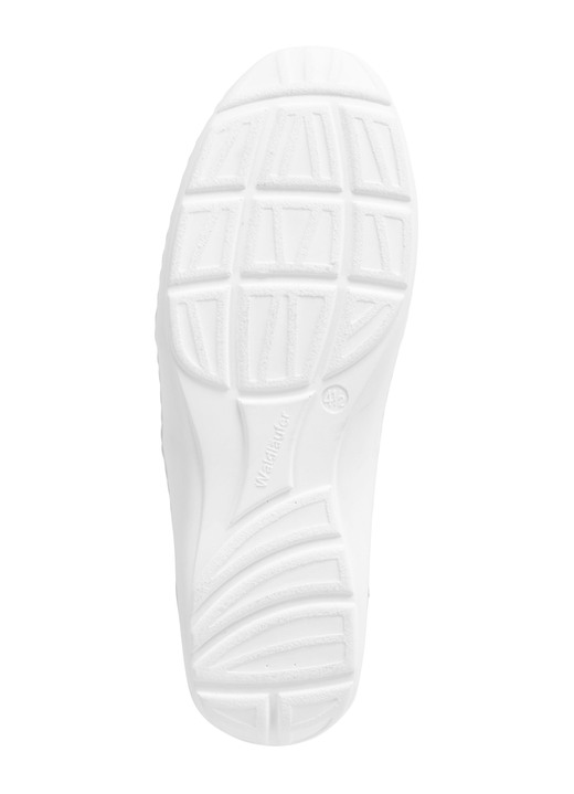 Slipper & Schnürschuhe - Waldläufer, bequeme Damen-Slipper, Weite H, mit herausnehmbarem Fußbett, in Größe 4 bis 8 1/2, in Farbe NATURWEISS Ansicht 12