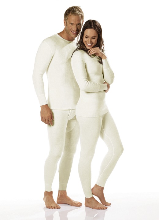 Wärme & Entspannung - Herren-Angorawäsche, in Größe L (52) bis XXL (56), in Farbe NATUR, in Ausführung Hemd, halbarm Ansicht 2