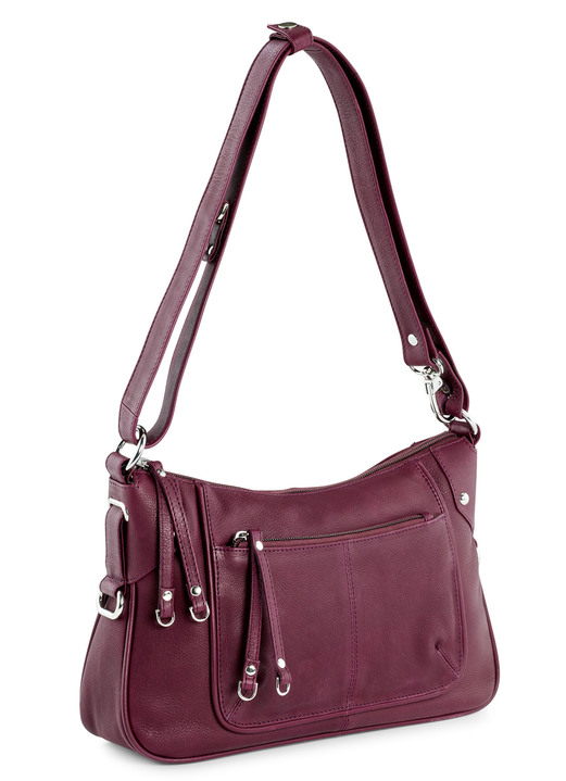 - Laurina Tasche aus weichem Kalb-Nappaleder, in Farbe BORDEAUX