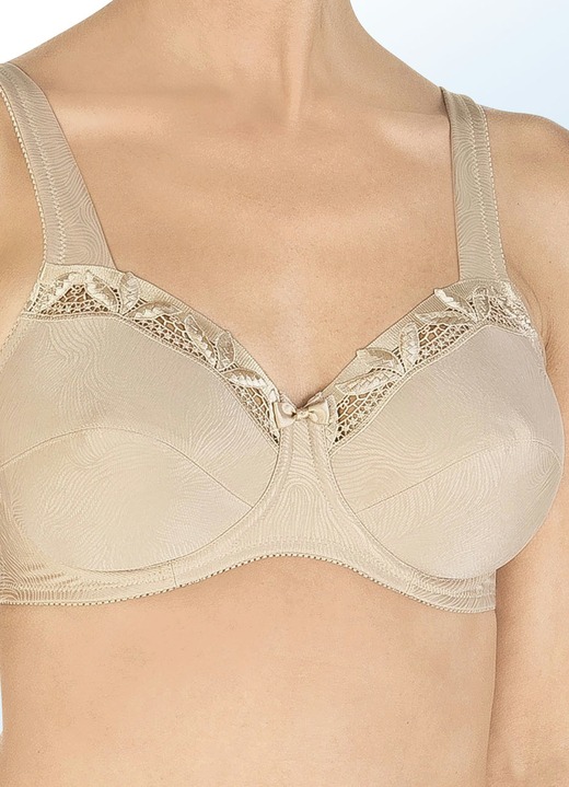 Bügel-BH - Felina Bügel-BH mit Stickereispitze Ansicht 2 Bügel-BH - Felina Bügel-BH mit Stickereispitze, in Größe 070 bis 105, in Cup E, in Farbe SAND Ansicht 2