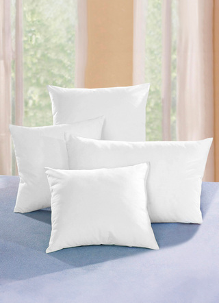 Wohnaccessoires - Kissenfüllung mit Federfüllung, in Größe 105 (Kissen 40x40 cm) bis 110 (Kissen 50x50 cm), in Farbe CREME